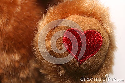 Embroidered Heart Stock Photo