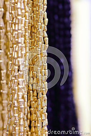 Embroidery beads abstract Stock Photo