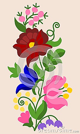 Embroidery pattern 6 Vector Illustration