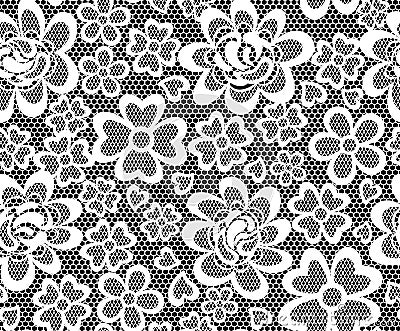 Embroidery seamless pattern Vector Illustration