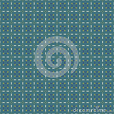 Embroidery Squares Stitching Gingham Geometric Fabric Pattern.Vector Seamless Background Texture.Digital Pattern Design Wallpaper Vector Illustration