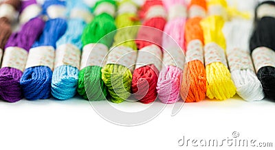 Embroidery thread Stock Photo