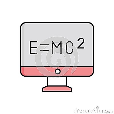 Emc2 vector icon which can easily modify or edit. Vector Illustration