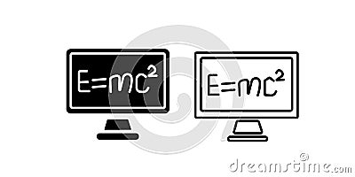 Emc2 vector icon which can easily modify or edit Vector Illustration