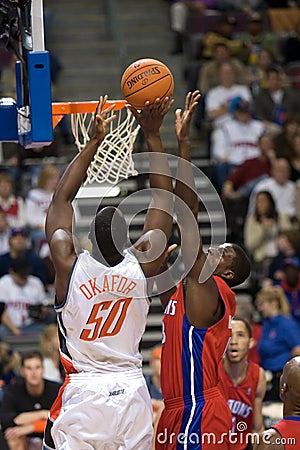 Emeka Okafor Goes To the Hole Editorial Stock Photo