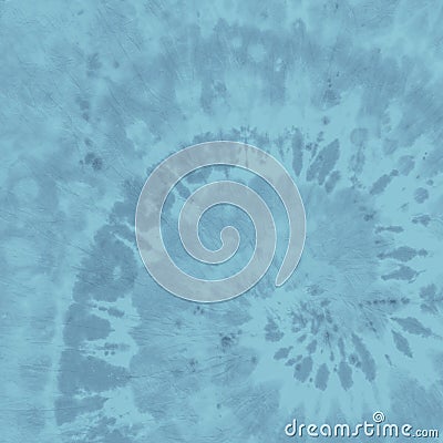 Emerald Batik Spiral. Blue Hippie Design. Marin Stock Photo