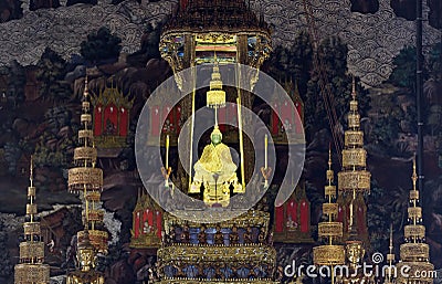 Emerald buddha statue Stock Photo