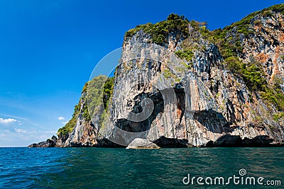 Emerald Cave in Thailand Stock Photo