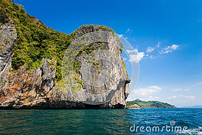 Emerald Cave in Thailand Stock Photo