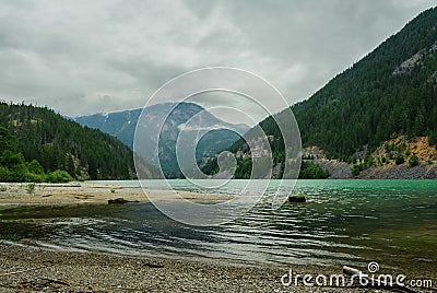 Emerald Diablo Lake Stock Photo