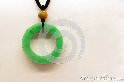 An emerald green jade Stock Photo