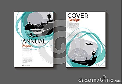 Emerald green modern cover design modern book cover abstract Bro Vector Illustration