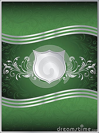 Emerald Green Vector Background Template Vector Illustration