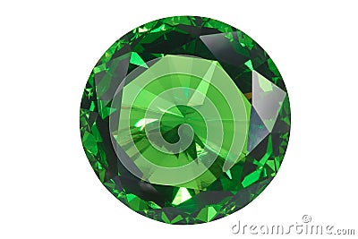 Emerald isolated Stock Photo