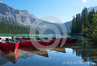 Emerald Lake Stock Photo