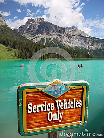 Emerald Lake, British Columbia, Canada Editorial Stock Photo