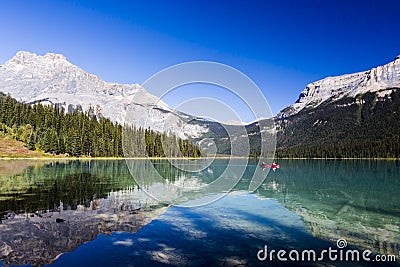 Emerald Lake, Yoho National Park, British Columbia, Canada Stock Photo
