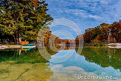 Emerald Waters of Garner State Park, Texas Stock Photo