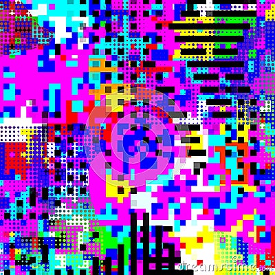 Emergence pixel art background Stock Photo