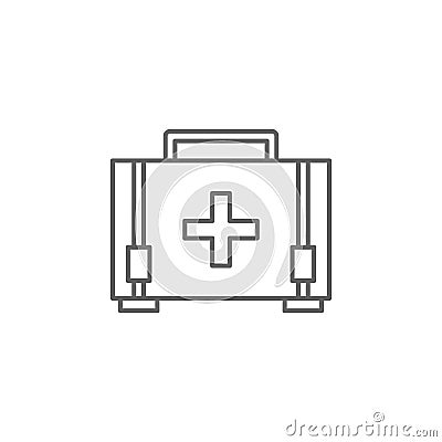 Emergencies, first aid kit icon. Element of emergencies icon. Thin line icon for website design and development, app development Stock Photo