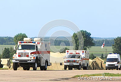 Emergency ambulance Stock Photo