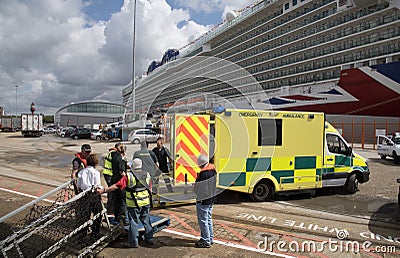 Emergency ambulance on call Editorial Stock Photo