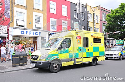 Emergency ambulance London UK Editorial Stock Photo