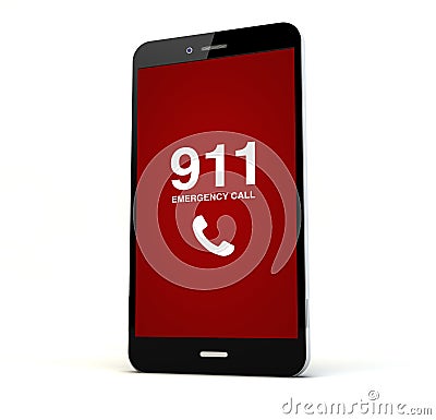 Emergency call phone Stock Photo