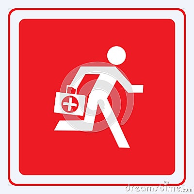 Emergency doctor Vector Illustration