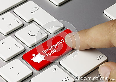 Emergency Fund - Inscription on Red Keyboard Key Stock Photo