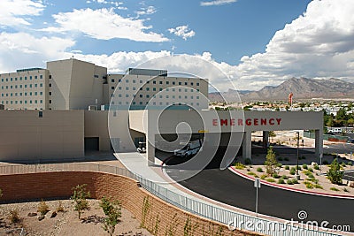 Emergency hospital building Stock Photo