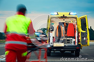 Emergency medical service Stock Photo