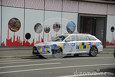 Emergency reponse in Christchurch, New Zealand Editorial Stock Photo