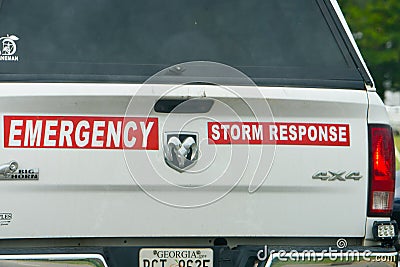 Emergency Response vehicle in Wilson, NC Editorial Stock Photo