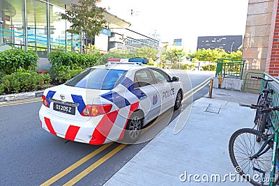Emergency service Singapore Police Editorial Stock Photo