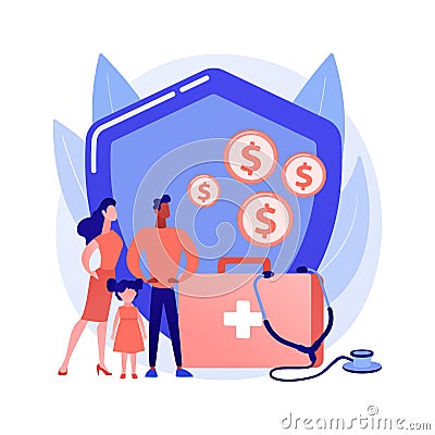 Emergency support fund abstract concept vector illustration. Vector Illustration