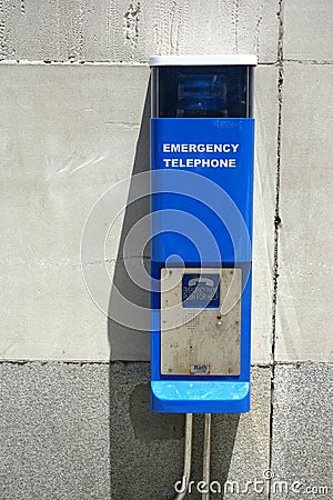 Emergency Telephone Stock Photo