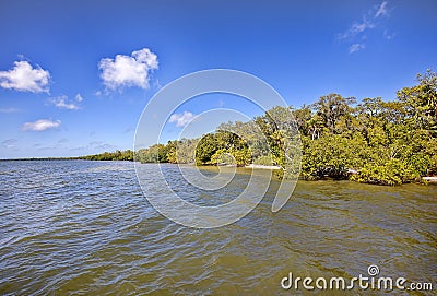 Emerson Point Preserve Coastline Stock Photo