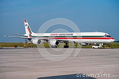 Emery Worldwide Airlines McDonnell Douglas DC-8-73F Editorial Stock Photo