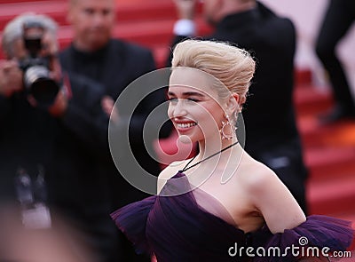 Emilia Clarke attends the screening Editorial Stock Photo
