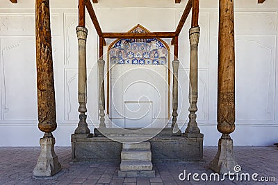 Emir Palace inside Ark Fortress, Bukhara, Uzbekistan, Asia Stock Photo