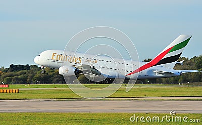 Emirates Airbus A380 Editorial Stock Photo
