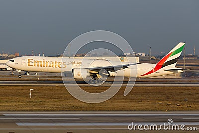 Emirates Boeing 777 Editorial Stock Photo