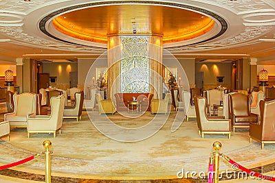 Emirates Palace entrance Editorial Stock Photo