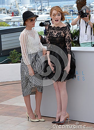 Emma Stone & Parker Posey Editorial Stock Photo