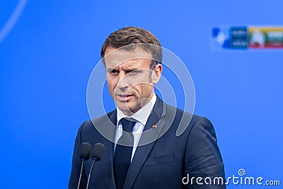 Emmanuel Macron, President of France Editorial Stock Photo