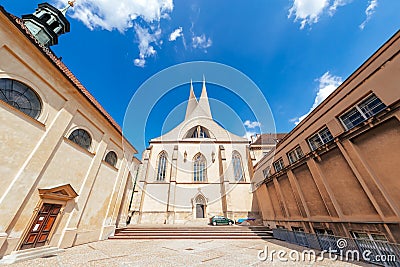 Emmaus Monastery or Monastery Na Slovanech in Prague, Czech Republic Stock Photo