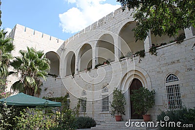 Emmaus Nicopolis Monastery, Israel Stock Photo