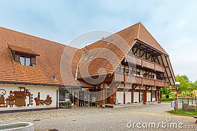 Emmental Swiss Cheese Factory from 21th Century Stock Photo