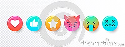 Emoji faces emoticon smile Vector Illustration